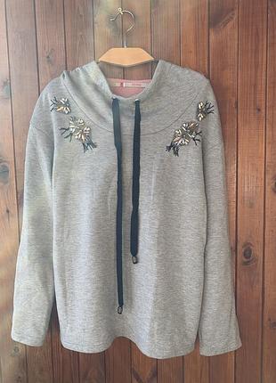 Свитшот, кофта со стразами