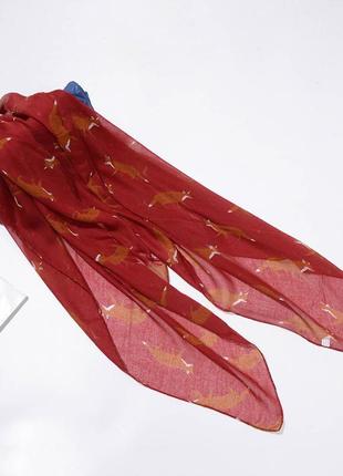 Крутой демисезонный шарф с лисами! 7 цветов2 фото