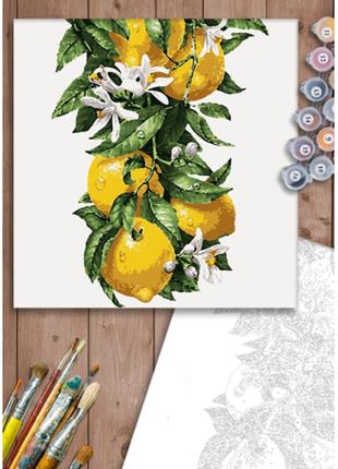 Картина по номерам artstory 40*40 лимонное дерево