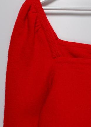 Демпер кофта свитер красный h&m6 фото