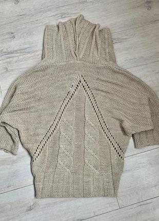 Новый вязаный свитер джемпер с широким рукавом7 фото