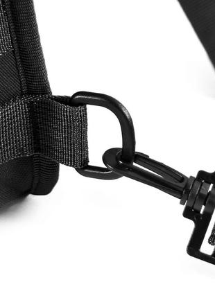 Рюкзак тактичний aokali outdoor b14 black на одне плече військовий мілітарі6 фото