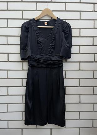 Шовкова чорна сукня міні маленького розміру hugo boss8 фото