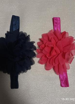 Пов'язка шифонова квітка