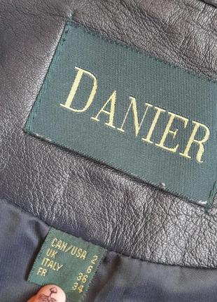 Danier кожаная куртка пиджак на кнопках р хс4 фото