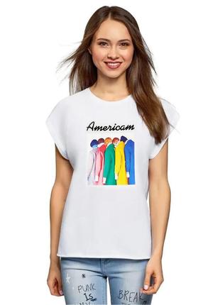 Футболка monte clothing біла з принтом та написом s-m (46-48)