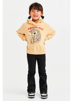 Дитяча укорочена толстовка худі amore mio h&m на дівчинку 40006