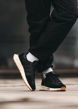 Adidas retropy e5 black, кросівки адідас чоловічі, мужские чёрные кроссовки адидас