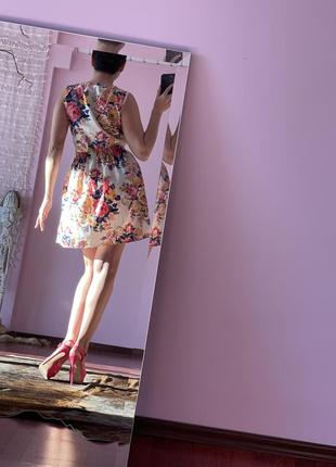 Платье короткое, приталеное, мини, сарафан2 фото