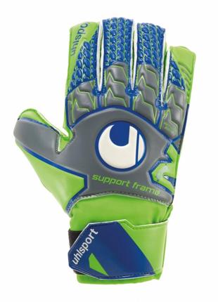 Вратарские перчатки uhlsport tensiongreen soft sf junior size 4 green/blue poland