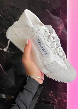 Кроссовки dc ns low all white