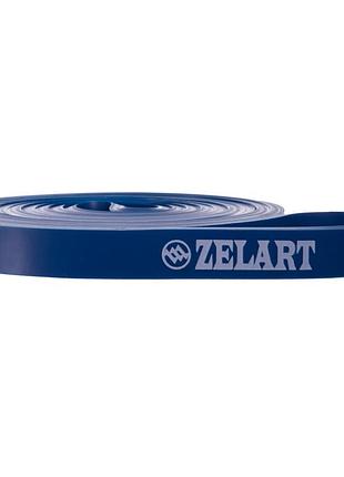 Лента эспандер силовая для занятия кроссфитом и подтягиваний на турнике 2-15 кг синяя