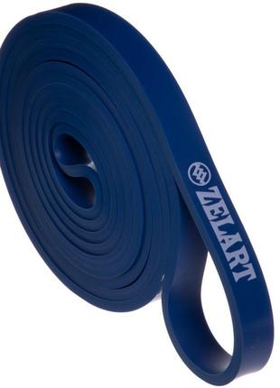 Лента эспандер силовая для занятия кроссфитом и подтягиваний на турнике 2-15 кг синяя4 фото