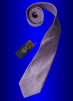 Классический мужской с принтом широкий галстук краватка самовяз регат бабочка  из микрофибры лиловый5 фото