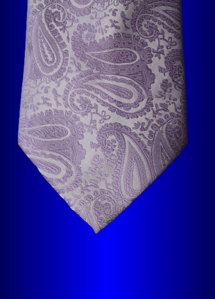 Класичний чоловічий з принтом широка краватка краватка самов'язаний метелик із мікрофібри ліловий1 фото