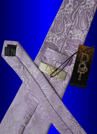 Класичний чоловічий з принтом широка краватка краватка самов'язаний метелик із мікрофібри ліловий4 фото