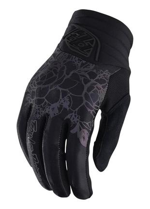 Женские вело перчатки tld wmn's luxe glove [floral black], размер m