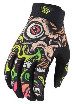 Вело перчатки tld air glove ; bigfoot [black / green] sm