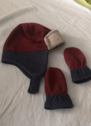Набір шапка рукавички3 фото