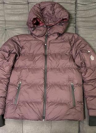 Чоловіча зимова куртка moncler бордова