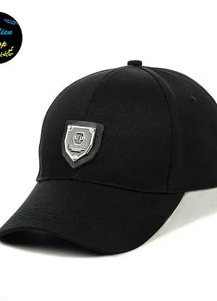 ● кепка бейсболка з патчем - philipp plein / філіп плейн m/l чорний ●