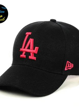 ● кепка бейсболка с вышивкой - los angeles / лос анджелес m/l черный ●