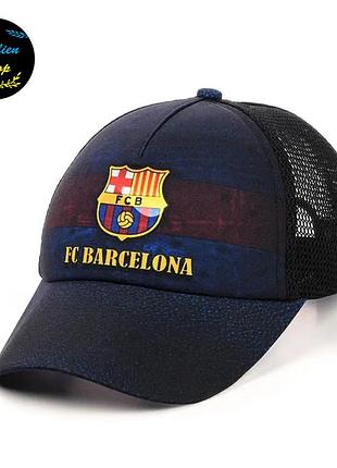 ● літня кепка з сіткою - fc barcelona / фк барселона юнайтед m/l темно-синій ●