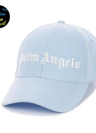 ● кепка бейсболка с вышивкой - palm angels / палм ангелс s/m голубой ●