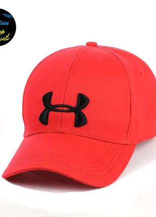 ● кепка бейсболка с вышивкой - under armour / андер армор m/l красный ●