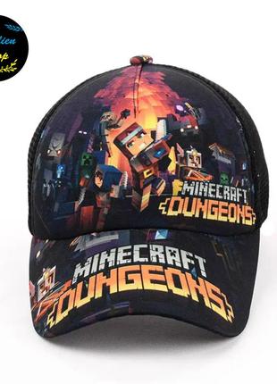 ● дитяча кепка з сіткою - майнкрафт / minecraft ●