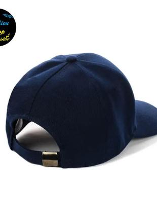 ● кепка бейсболка с вышивкой - tommy hilfiger / томми хилфигер m/l темно-синий ●2 фото