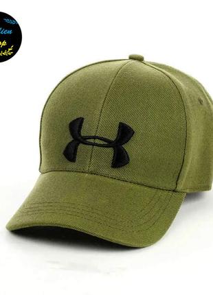 ● кепка бейсболка с вышивкой - under armour / андер армор m/l оливковый ●