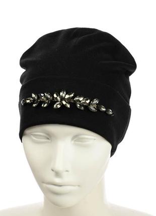 ● демисезонная женская шапка - адель - мокко ●