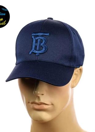 ● кепка бейсболка з вишивкою - burberry m/l темно-синій ●