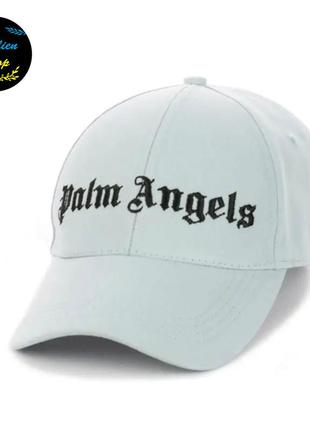 ● кепка бейсболка с вышивкой - palm angels / палм ангелс s/m голубой ●