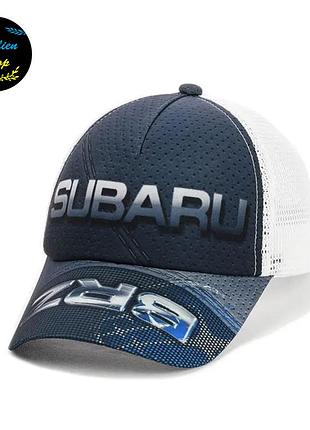 ● летняя кепка с сеткой - subaru / субару m/l темно-синий ●