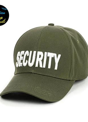 ● кепка бейсболка с вышивкой - security / секьюрити m/l хаки ●