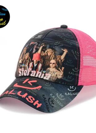 ● летняя кепка с сеткой - kalush stefania / клауш стефания m/l розовый ●1 фото