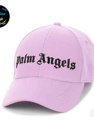● кепка бейсболка с вышивкой - palm angels / палм ангелс s/m лавандовый ●