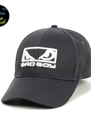 ● кепка бейсболка с вышивкой - badboy / бєдбой m/l серый ●