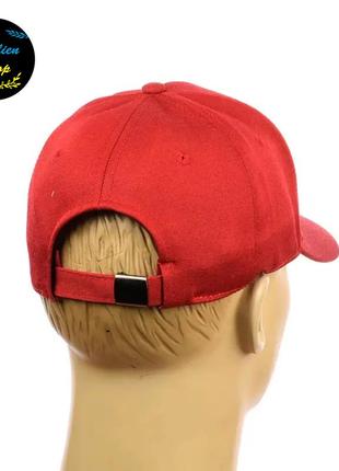 ● кепка бейсболка с вышивкой - mozgi / мозги m/l красный ●2 фото