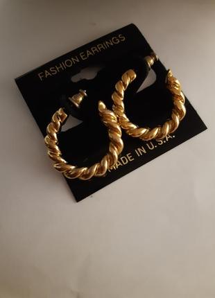 Серьги кольца trifari, американской винтаж