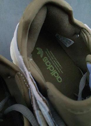 Чоловічі кросівки adidas niteball бежеві з хакі адідас найтбол у сітку весняні осінні10 фото