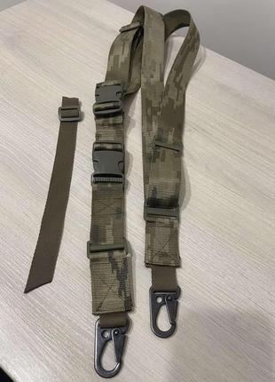 Тактичний триточковий ремінь піксель
