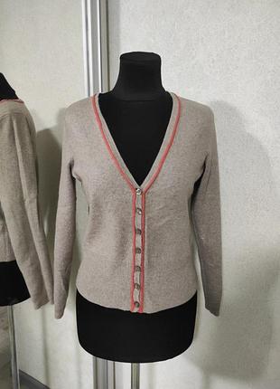 Кардиган джемпер на пуговицах из шелка и кашемира charles voegele шелк кашемир свитер