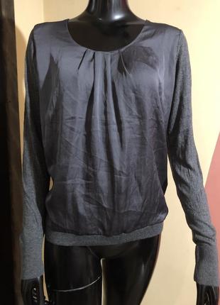 Брендовий якісний пуловер, натуральна нитка