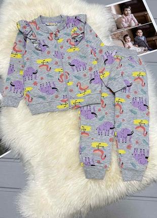 🐼спортивный костюм, турецкая двунитка, кофта на замочке