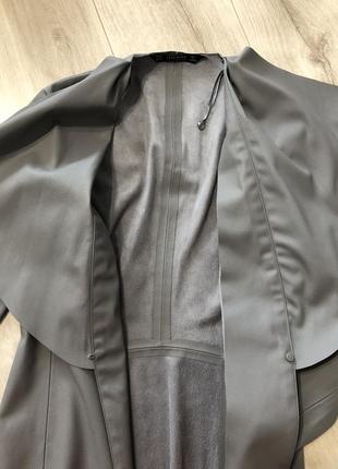 Кожаный легкий пиджак куртка от zara4 фото