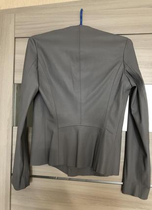Кожаный легкий пиджак куртка от zara6 фото