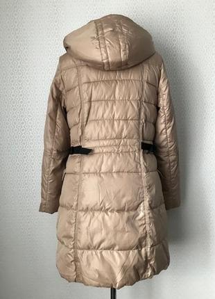 Добротне тепле пальто з капюшоном благородного кольору від kappahl, розмір 36/38, укр 44-46-486 фото